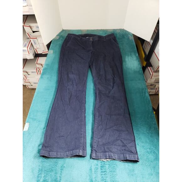 Talbots Jeans Size 12 Womens Blue Stretch Pants Denim Mid Rise Bootcut - Picture 1 of 15
